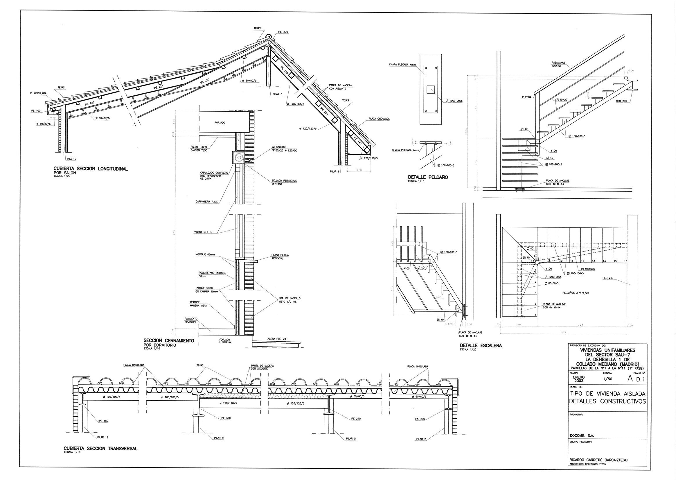 Plano vivienda unifamiliar La Dehesilla